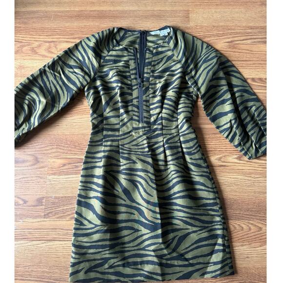 VERONICA BEARD Navi Olive green Black Animal Print Mini size 2 / xsmall - Picture 7 of 12